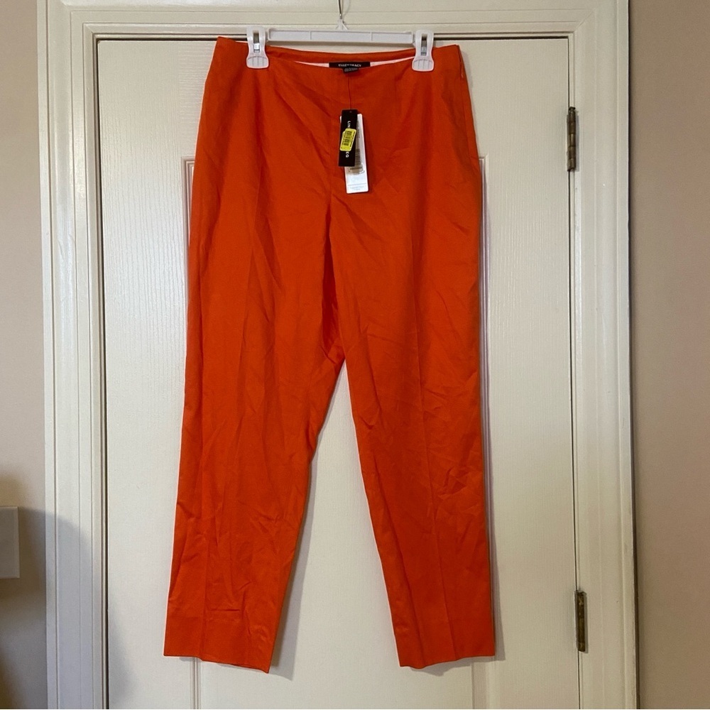 Womens Ellen Tracy Orange Pants